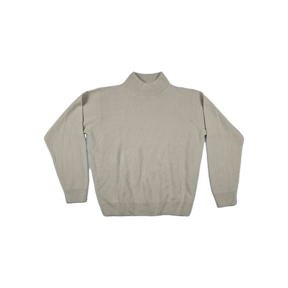 Milano Design Group Vintage Turtleneck Women's Size Large Tan Pullover Sweater‎